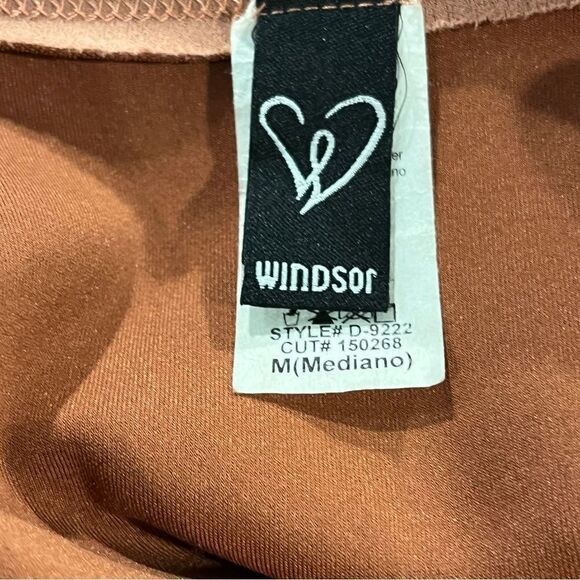 Windsor Tan sexy deep lace up v-neck short sleeve Mini velvet Dress size xs - Picture 8 of 12